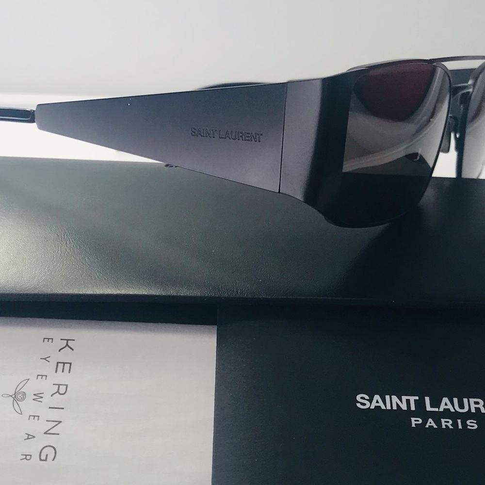 Authentic- New - Saint Laurent Sl366lenny  Black Sunglasses - Picture 14 of 16
